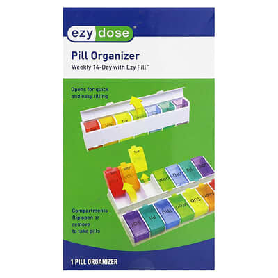 Органайзер для таблеток Weekly 14-Day с заполнением Ezy Fill