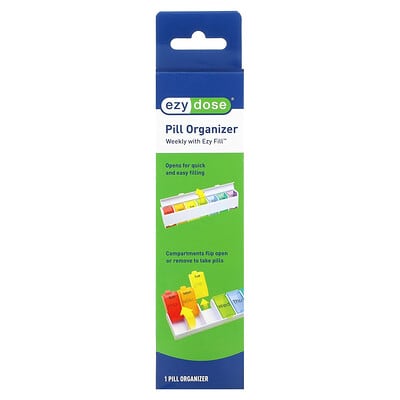 Органайзер для таблеток Ezy Dose Weekly 7-Day with Ezy Fill, 1 Count