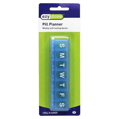 Weekly with Locking Device Pill Planner, Small, 1 Count