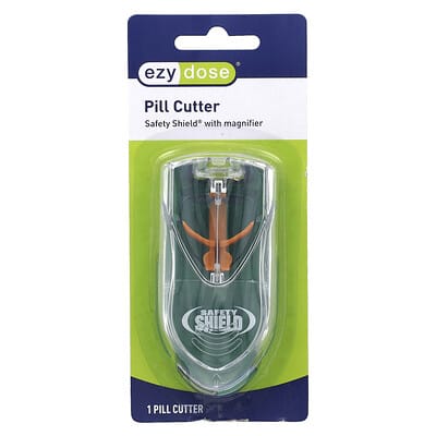 Safety Shield Pill Cutter with Magnifier, 1 Count