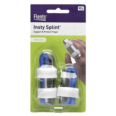 Flents Insty Splint Двусторонний шина для пальца, M, L Combo, 2 шт