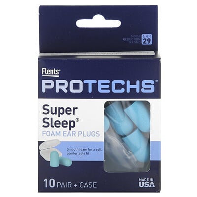 Беруши Protechs Super Sleep, 10 пар + кейс