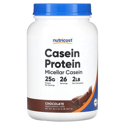 Казеиновый протеин Nutricost, шоколад, 2 lb (907 g)