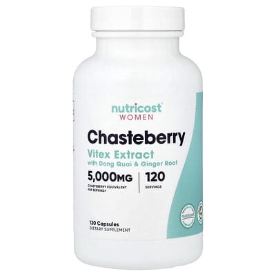 Женские Nutricost Chasteberry с Dong Quai и корнем имбиря, 120 капсул