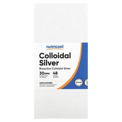 Colloidal Silver, Unflavored, 8 fl oz (240 ml)