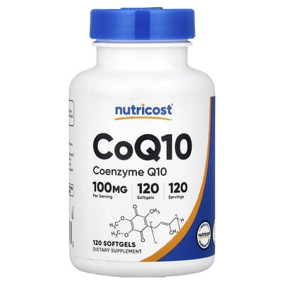 CoQ10, 100 mg, 120 мягких капсул