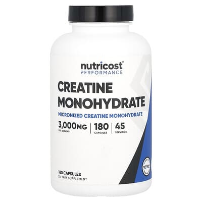 Performance, Creatine Monohydrate, 180 Capsules (750 mg per Capsule)