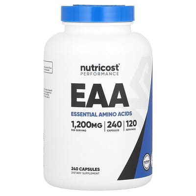 Nutricost Performance, EAA, 240 капсул