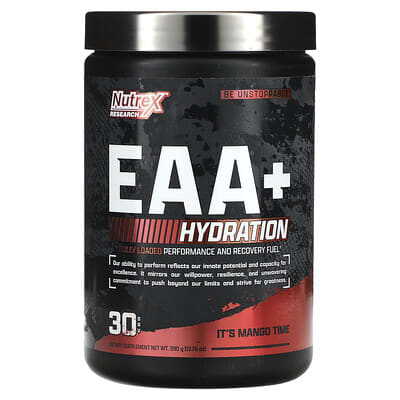 Nutrex Research EAA+ Hydration, It's Mango Time, 13.76 oz (390 g)