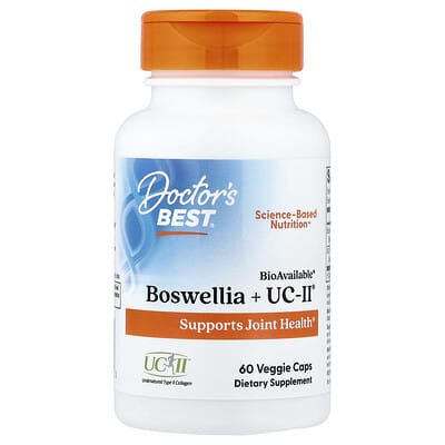 Doctor's Best Boswellia + UC-II, 60 вегетарианских капсул