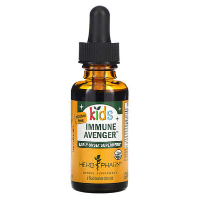 Herb Pharm Kids, Immune Avenger™, Без спирта, 1 fl oz (30 ml)