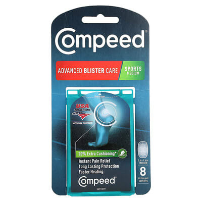 Compeed Advanced Blister Care, Средний размер, 8 гелевых подушечек