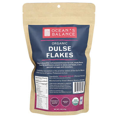 Органические хлопья Dulse, 4 oz (113 mg)