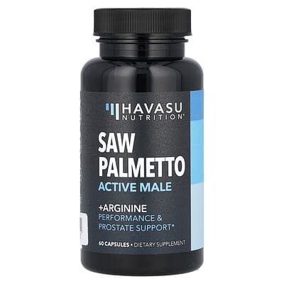 Saw Palmetto, Active Male + Arginine, 60 капсул