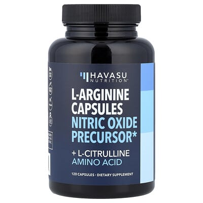 L-Arginine + L-Citrulline аминокислоты, 120 капсул
