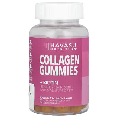 Желейные витамины Collagen Gummies + Biotin Lemon 60 Gummies