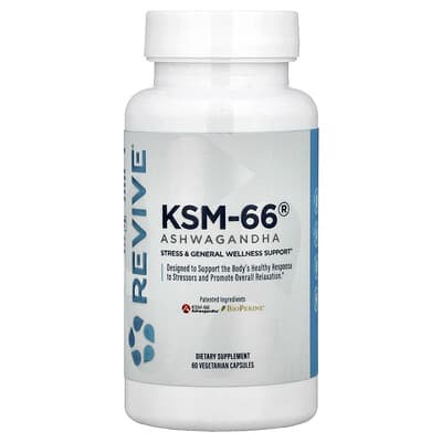 Revive KSM-66® Ashwagandha, 60 вегетарианских капсул