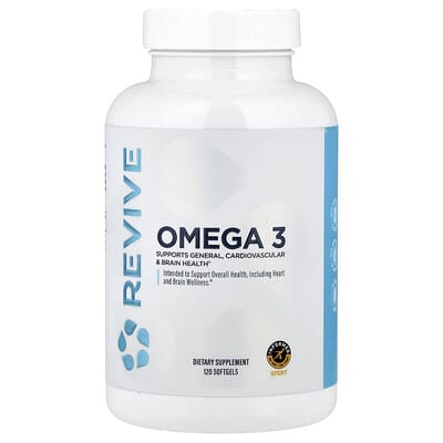 Revive Omega 3, 120 мягких капсул (1,000 mg на капсулу)