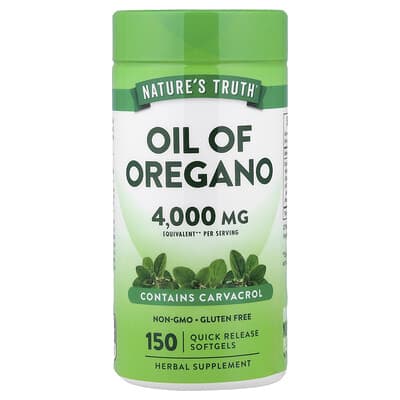 Масло орегано, 150 мягких капсул (2,000 mg на капсулу)
