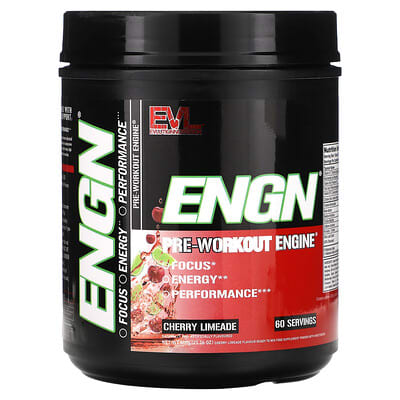 EVLution Nutrition ENGN, предтренировочный комплекс, вишневый лимонад, 21.16 oz (600 g)