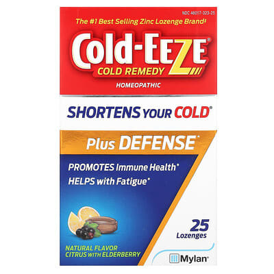 Гомеопатическое средство Cold Remedy Natural Citrus with Elderberry 25 Lozenges