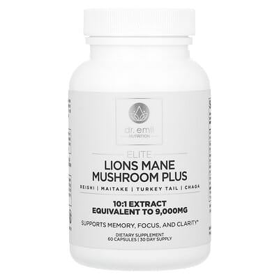 Elite, гриб Ежовик гребенчатый Plus, 60 капсул