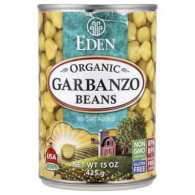 Organic Garbanzo Beans, 15 oz (425 g)
