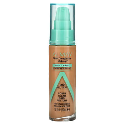 Clear Complexion Makeup, 400 Neutral, 1 fl oz (30 ml)