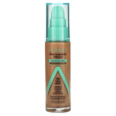 Clear Complexion Makeup, 700 True Beige, 1 fl oz (30 ml)