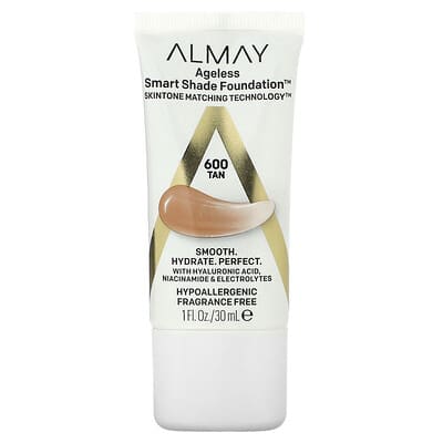 Ageless Smart Shade Foundation, 600 Tan, 1 fl oz (30 ml)