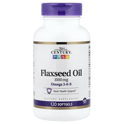 Flaxseed Oil, 1,000 mg, 120 Softgels