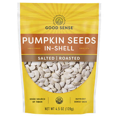 Pumpkin Seeds In-Shell, Salted, Roasted, 4.5 oz (128 g)