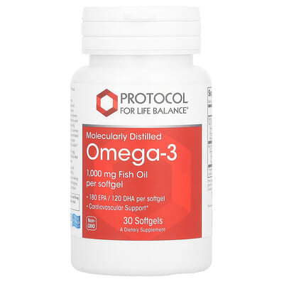 Omega-3 Fish Oil, 1,000 mg, 30 Softgels