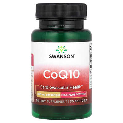 CoQ10 Maximum Potency, 400 mg, 30 мягких капсул
