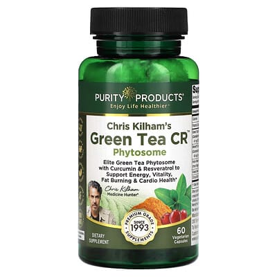 Зеленый чай Chris Kilham's Green Tea CR, Phytosome, 60 капсул