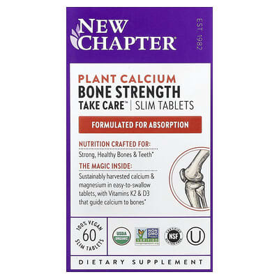 Plant Calcium, Bone Strength Take Care™, 60 Vegan Slim Tablets