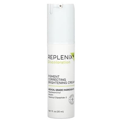 Discoloration, Pigment Correcting Brightening Cream, Fragrance Free, 1 fl oz (30 ml)