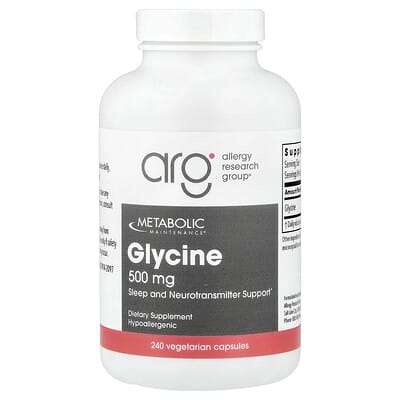 Glycine, 500 mg, 240 вегетарианских капсул