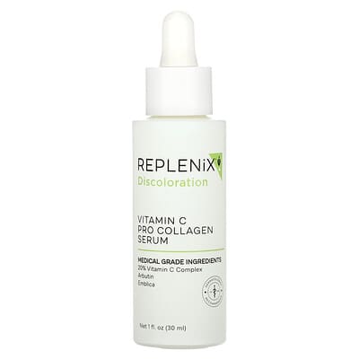 Сыворотка Replenix Vitamin C Pro Collagen, без отдушек, 1 fl oz (30 ml)