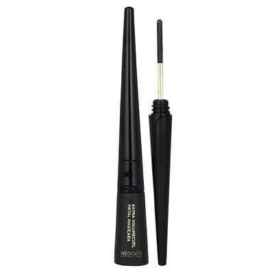 Тушь для ресниц Extra Volumecurl Metal Maxicara, 01 Black, 0.13 fl oz (4 ml)
