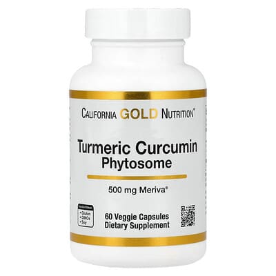 Turmeric Curcumin Phytosome Meriva®, 500 mg, 60 вегетарианских капсул