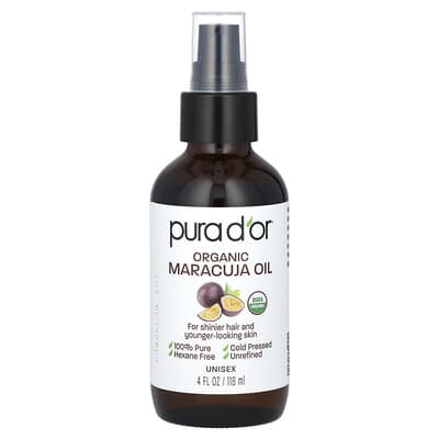 Масло маракуйи Organic, 4 fl oz (118 ml)