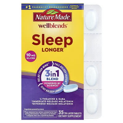 Wellblends™, Sleep Longer®, 35 многослойных таблеток