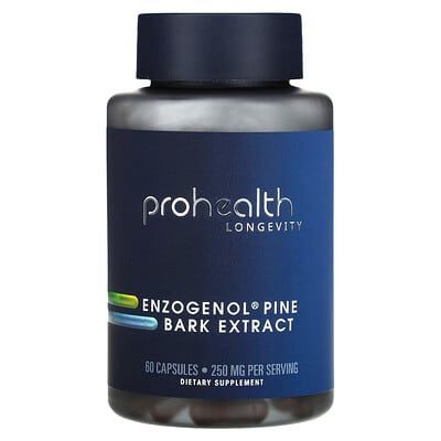 ProHealth Longevity Экстракт коры сосны Enzogenol, 60 капсул (125 mg per Capsule)