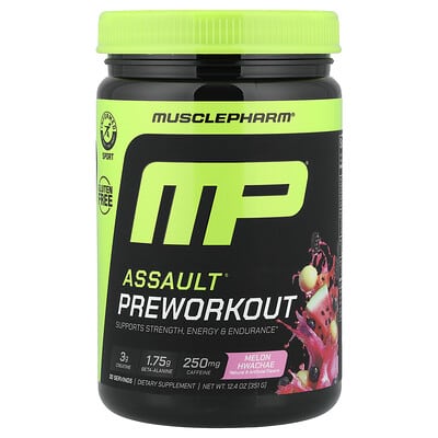 Assault® Preworkout, Melon Hwachae, 12.4 oz (351 g)