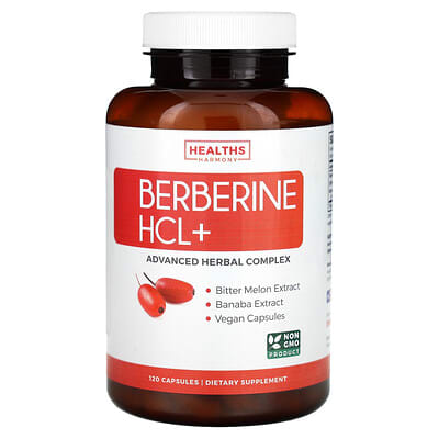 Berberine HCL+, 120 капсул