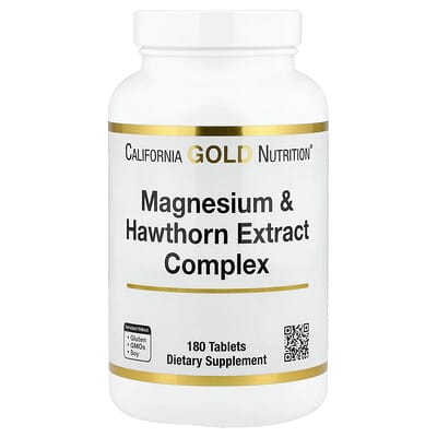 Комплекс магния и экстракта боярышника California Gold Nutrition с таурином