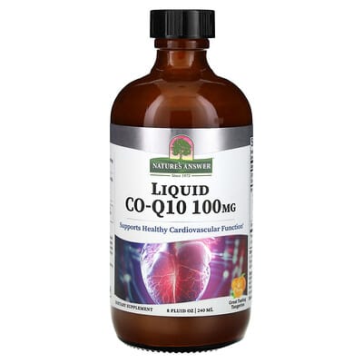 Liquid Co-Q10, мандарин, 100 mg, 8 fl oz (240 ml)