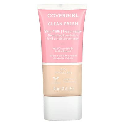 Covergirl Clean Fresh, питательный тональный крем Skin Milk, 510 Porcelain, 1 fl oz (30 ml)