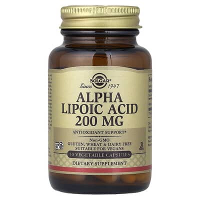 Alpha Lipoic Acid, 200 mg, 50 растительных капсул
